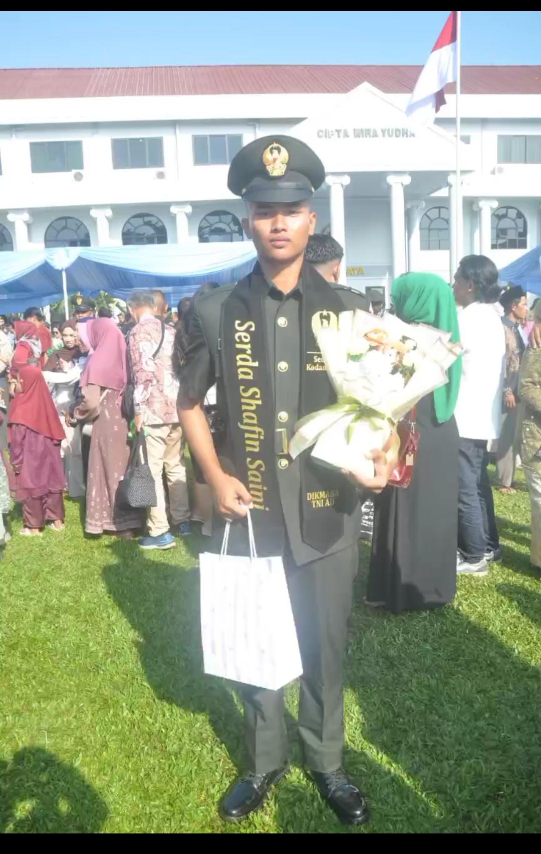 Bangga! Shafin Saini, Lulusan SMA 6 Bungo, Resmi Jadi Prajurit TNI