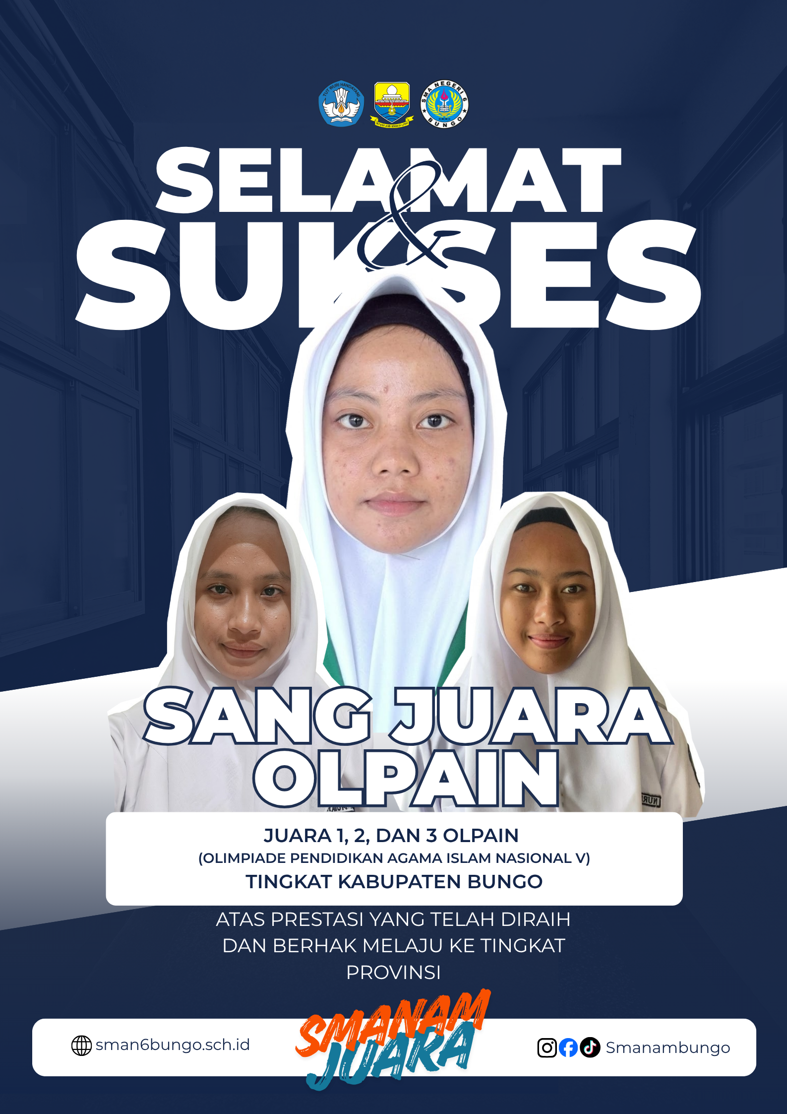 Sapu Bersih! Siswa-Siswi SMAN 6 Bungo Raih Juara 1, 2, dan 3 OLPAIN Tingkat Kabupaten Bungo